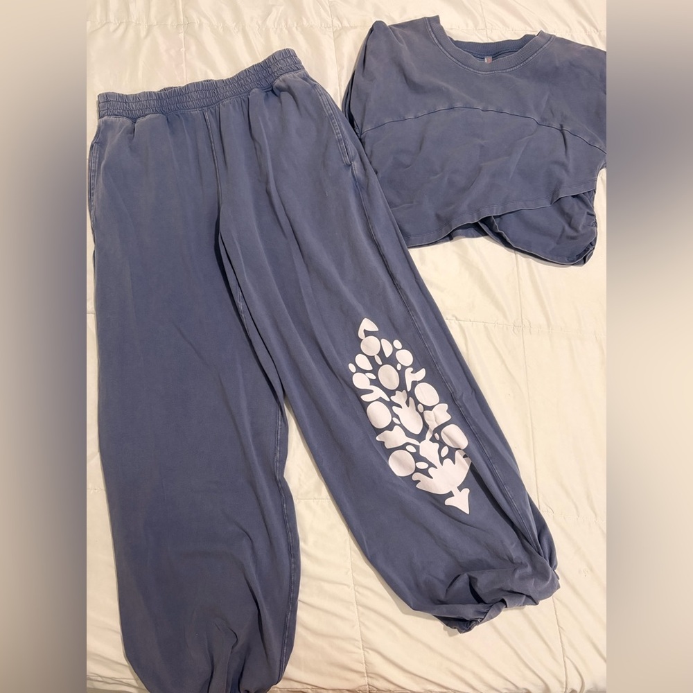 🆕 Free People | Hot Shot Crossover Logo Set | Blue Indigo - Picture 5 of 6